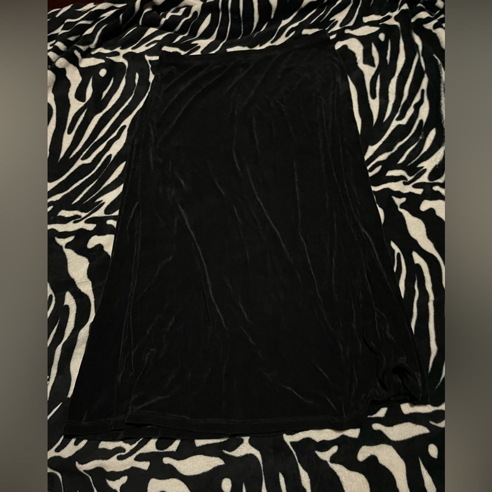 90s y2k black maxi skirt